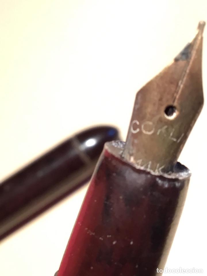 Plumas estilogr&aacute;ficas antiguas: pluma estilogr&aacute;fica coklin - Foto 12