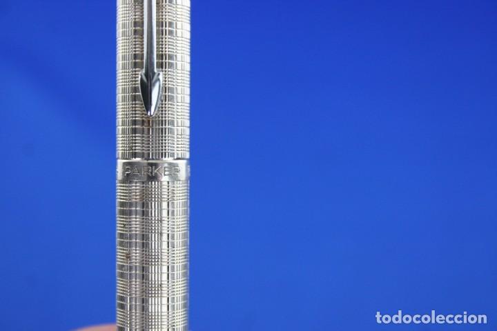 Plumas estilogr&aacute;ficas antiguas: PLUMA PARKER PLATA 30 U - Foto 4