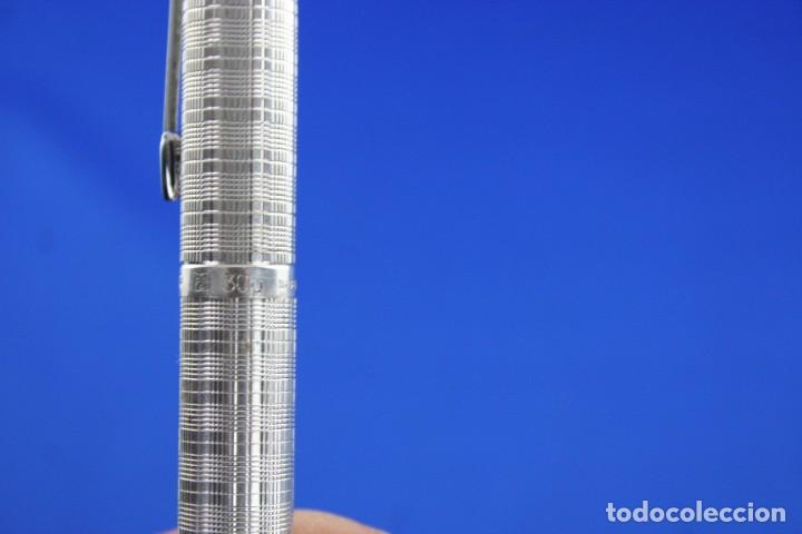 Plumas estilogr&aacute;ficas antiguas: PLUMA PARKER PLATA 30 U - Foto 5
