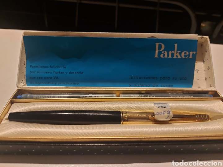 Plumas estilogr&aacute;ficas antiguas: Pluma Parker 45 con cartuchos - Foto 1