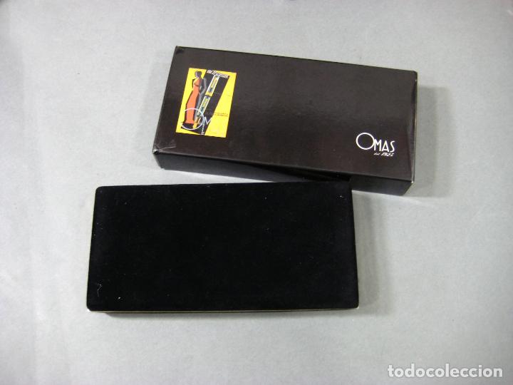 Plumas estilogr&aacute;ficas antiguas: CAJA Y ESTUCHE DE PLUMAS ESTILOGR&Aacute;FICAS OMAS - Foto 1
