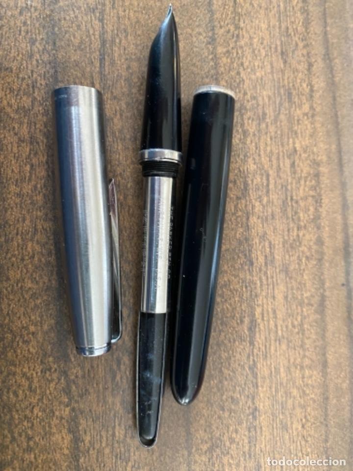 Plumas estilogr&aacute;ficas antiguas: Pluma Parker 21 cuerpo celuloide negro - Foto 2