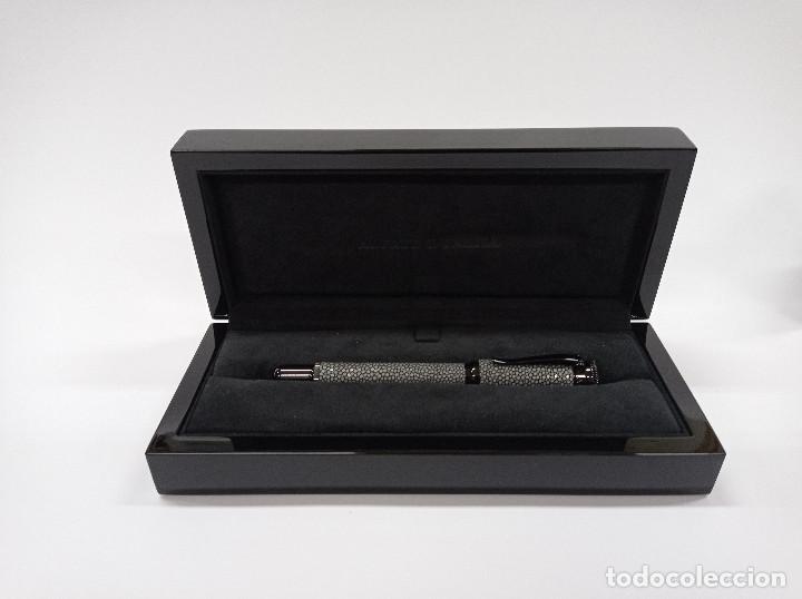 Plumas estilogr&aacute;ficas antiguas: ALFRED DUNHILL -SENTRYMAN- GREY SHAGREEN. Edici&oacute;n Limitada. - Foto 2