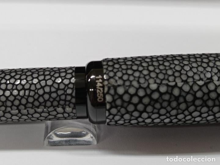 Plumas estilogr&aacute;ficas antiguas: ALFRED DUNHILL -SENTRYMAN- GREY SHAGREEN. Edici&oacute;n Limitada. - Foto 3