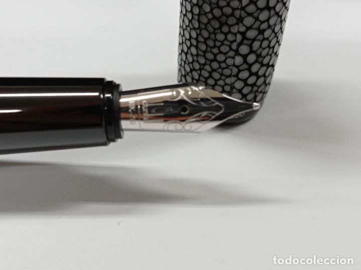 Plumas estilogr&aacute;ficas antiguas: ALFRED DUNHILL -SENTRYMAN- GREY SHAGREEN. Edici&oacute;n Limitada. - Foto 5