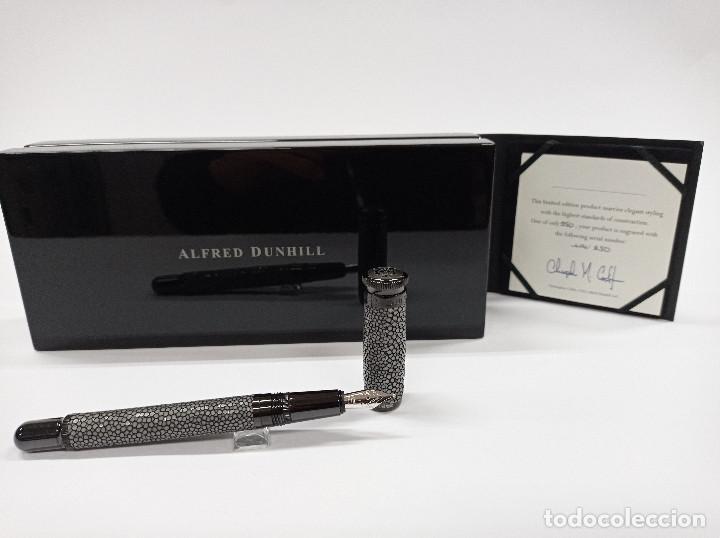 Plumas estilogr&aacute;ficas antiguas: ALFRED DUNHILL -SENTRYMAN- GREY SHAGREEN. Edici&oacute;n Limitada. - Foto 6