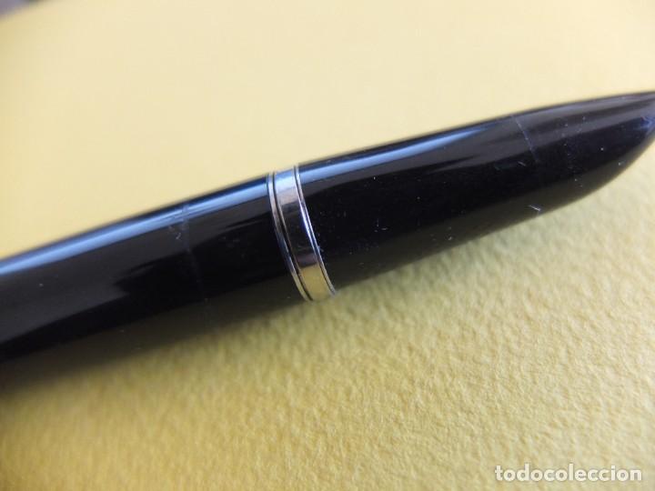 Plumas estilogr&aacute;ficas antiguas: Parker negra capuch&oacute;n de acero. - Foto 6