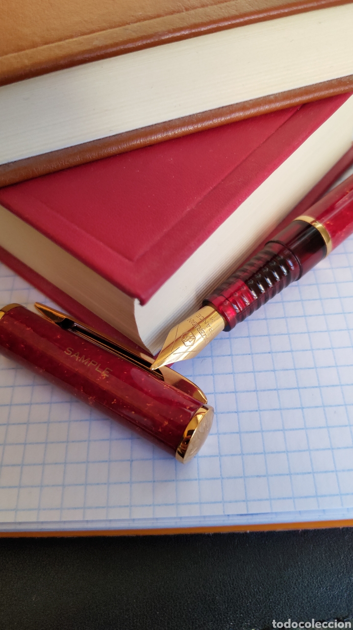Plumas estilogr&aacute;ficas antiguas: Waterman Laureat - Rojo y Dorado - Foto 6