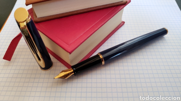 Plumas estilogr&aacute;ficas antiguas: Waterman H&eacute;misph&egrave;re - Azul y Dorado - Foto 1