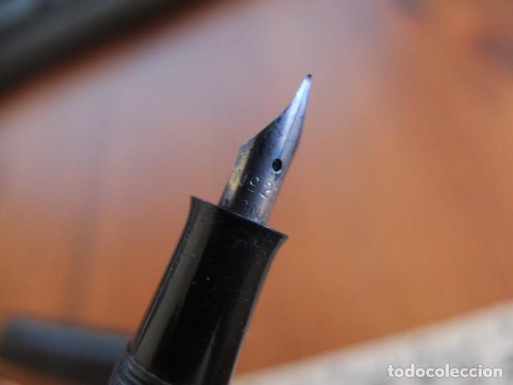Plumas estilogr&aacute;ficas antiguas: Antigua pluma Tiger, plum&iacute;n onix 2297 - Foto 6