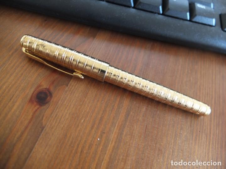 Plumas estilogr&aacute;ficas antiguas: PARKER ORO FACS&Iacute;MIL. SIN USAR - Foto 1