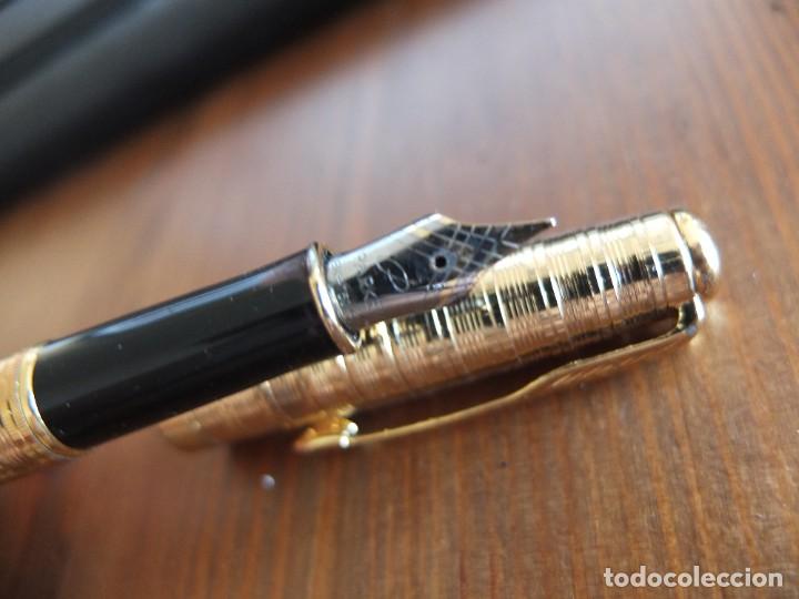 Plumas estilogr&aacute;ficas antiguas: PARKER ORO FACS&Iacute;MIL. SIN USAR - Foto 2
