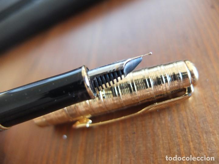 Plumas estilogr&aacute;ficas antiguas: PARKER ORO FACS&Iacute;MIL. SIN USAR - Foto 3