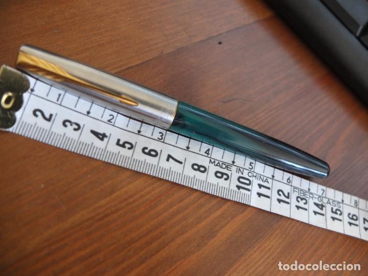 Plumas estilogr&aacute;ficas antiguas: PARKER FRONTIER verde - Foto 1