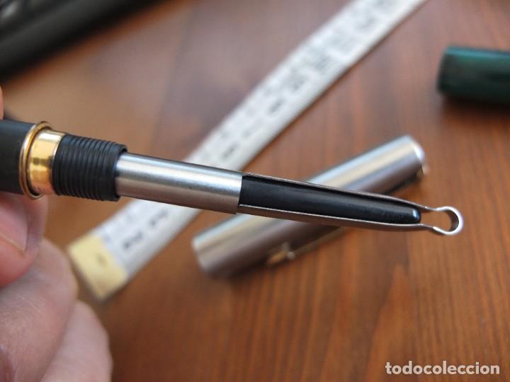 Plumas estilogr&aacute;ficas antiguas: PARKER FRONTIER verde - Foto 4
