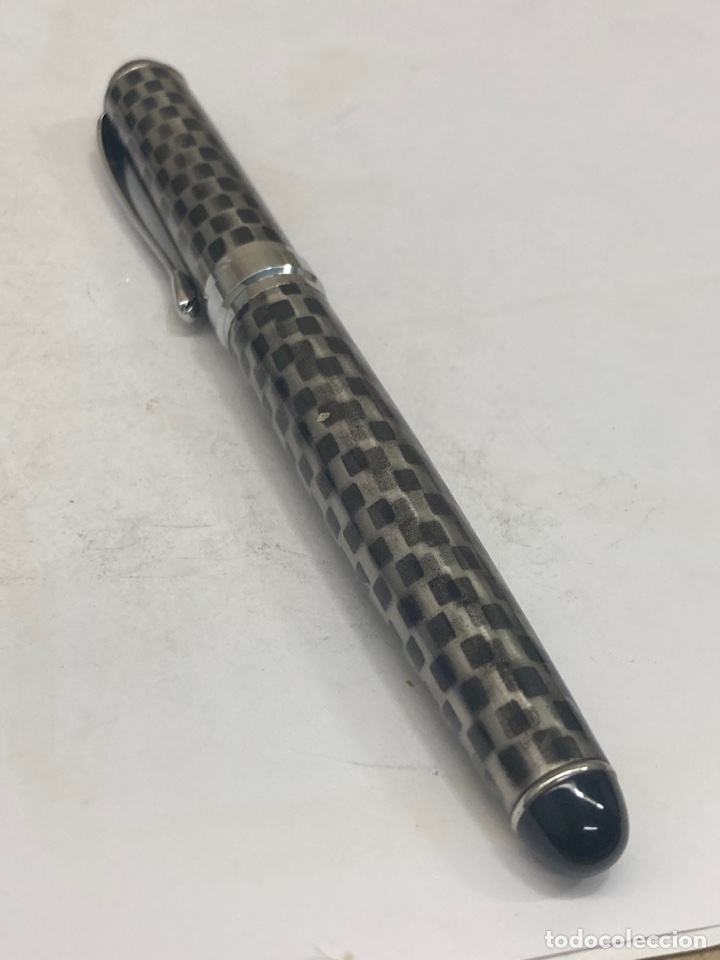 Alte F&uuml;llfederhalter: Pluma Vaccaro cuerpo met&aacute;lico nuevo