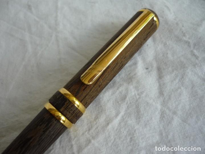 Plumas estilogr&aacute;ficas antiguas: Pluma estilogr&aacute;fica en madera DH M Daniel Hechter - Foto 2