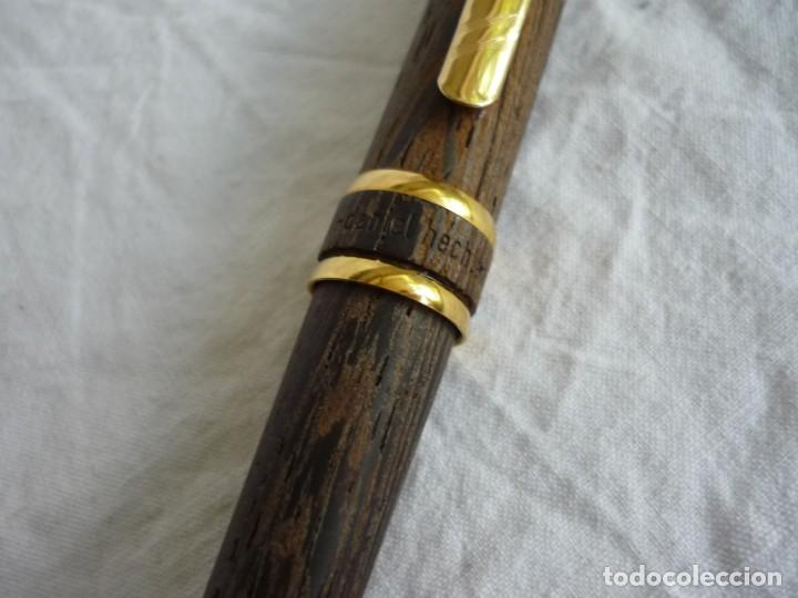Plumas estilogr&aacute;ficas antiguas: Pluma estilogr&aacute;fica en madera DH M Daniel Hechter - Foto 3