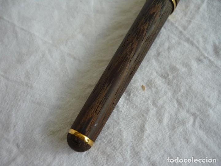 Plumas estilogr&aacute;ficas antiguas: Pluma estilogr&aacute;fica en madera DH M Daniel Hechter - Foto 4