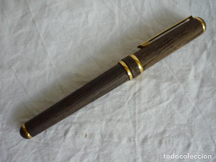 Plumas estilogr&aacute;ficas antiguas: Pluma estilogr&aacute;fica en madera DH M Daniel Hechter - Foto 5