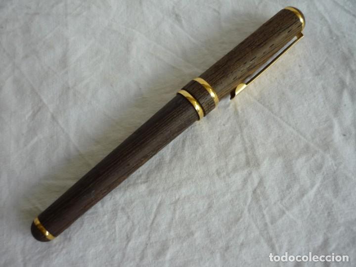 Plumas estilogr&aacute;ficas antiguas: Pluma estilogr&aacute;fica en madera DH M Daniel Hechter - Foto 7