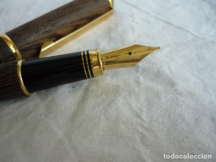 Plumas estilogr&aacute;ficas antiguas: Pluma estilogr&aacute;fica en madera DH M Daniel Hechter - Foto 9