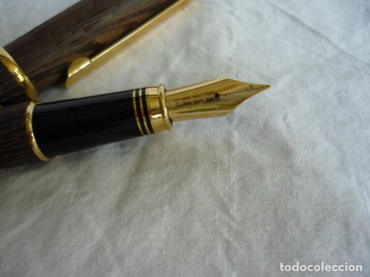 Plumas estilogr&aacute;ficas antiguas: Pluma estilogr&aacute;fica en madera DH M Daniel Hechter - Foto 10