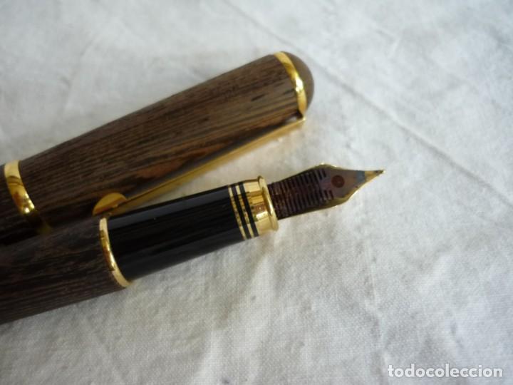 Plumas estilogr&aacute;ficas antiguas: Pluma estilogr&aacute;fica en madera DH M Daniel Hechter - Foto 11