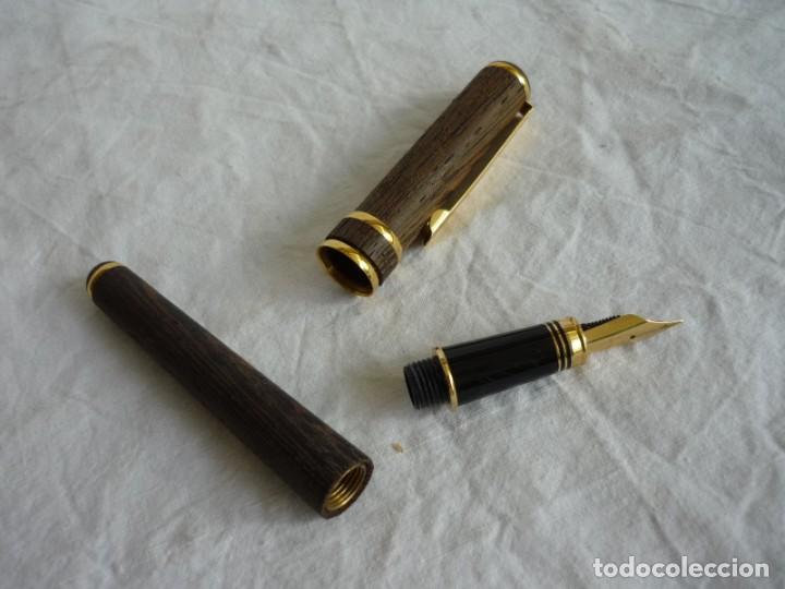 Plumas estilogr&aacute;ficas antiguas: Pluma estilogr&aacute;fica en madera DH M Daniel Hechter - Foto 12