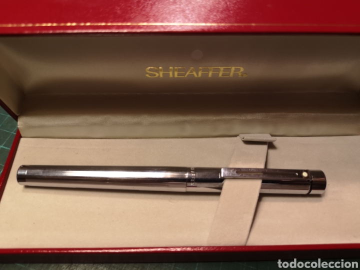 Plumas estilogr&aacute;ficas antiguas: Pluma Sheaffer con estuche - Foto 2
