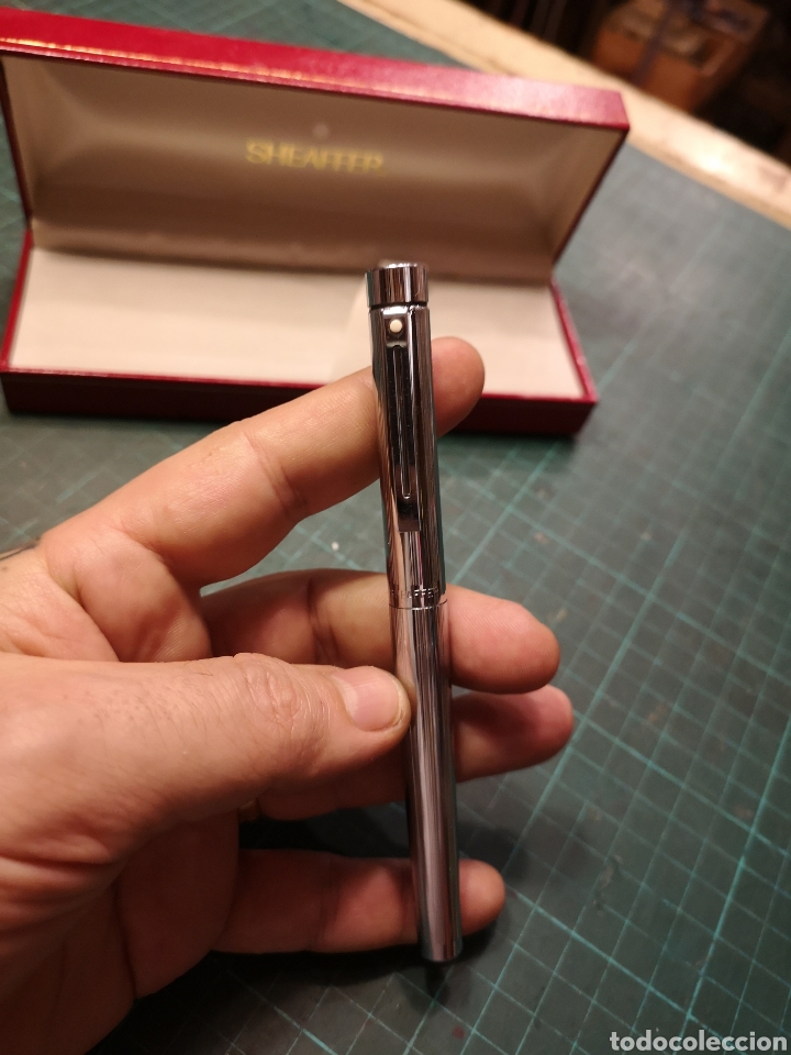 Plumas estilogr&aacute;ficas antiguas: Pluma Sheaffer con estuche - Foto 4