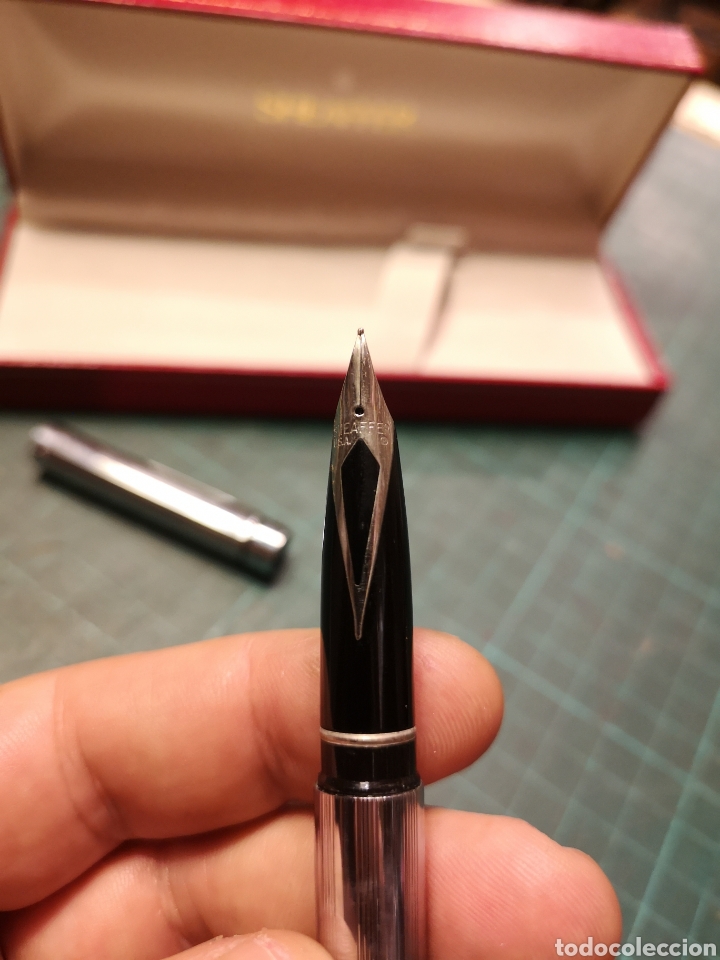 Plumas estilogr&aacute;ficas antiguas: Pluma Sheaffer con estuche - Foto 5