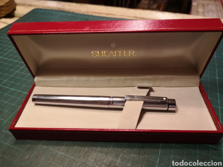 Plumas estilogr&aacute;ficas antiguas: Pluma Sheaffer con estuche - Foto 1