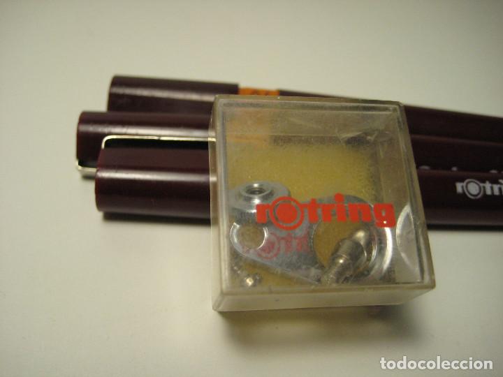 Plumas estilogr&aacute;ficas antiguas: ESTILOGRAFOS ROTRING 2000 Y ADAPTADOR COMPAS - Foto 6