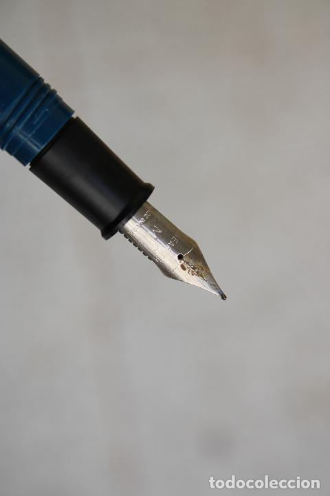 Plumas estilogr&aacute;ficas antiguas: pluma azul sheaffer - Foto 2
