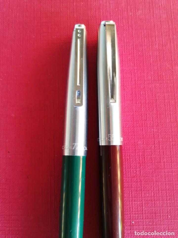 Plumas estilogr&aacute;ficas antiguas: 2 Plumas Estilogr&aacute;ficas Inoxcrom - Foto 3