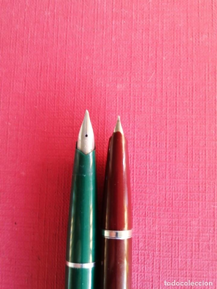 Plumas estilogr&aacute;ficas antiguas: 2 Plumas Estilogr&aacute;ficas Inoxcrom - Foto 4