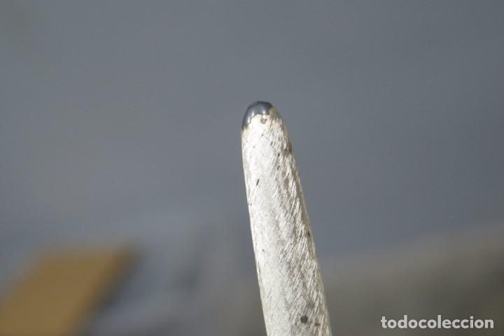 Plumas estilogr&aacute;ficas antiguas: PLUMA DE ESMALTE. &iquest;PLATA?. SHEAFFER. HACIA 1920 - Foto 5