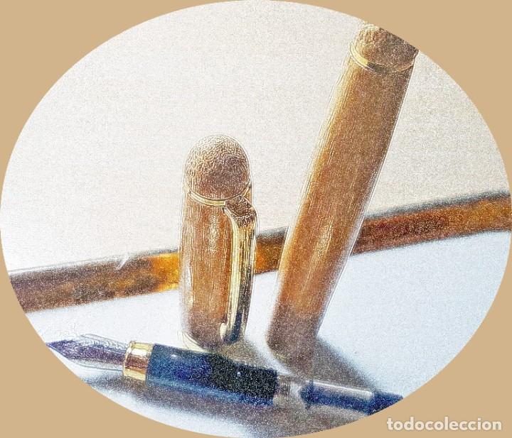 Plumas estilogr&aacute;ficas antiguas: PLUMA ESTILOGRAFICA DE BAMBU. - Foto 3