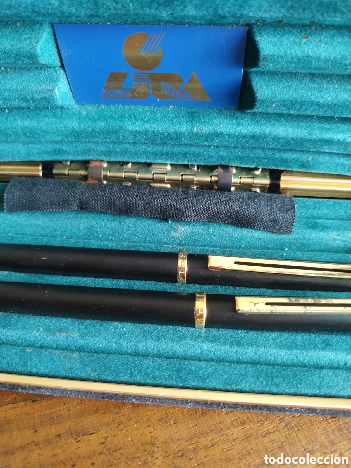 Plumas estilogr&aacute;ficas antiguas: Estuche de escritorio - Foto 2