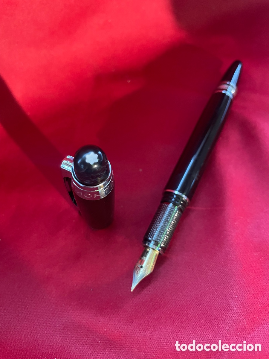 Plumas estilogr&aacute;ficas antiguas: Estilogr&aacute;fica MONTBLANC (r&eacute;plica) - Foto 4