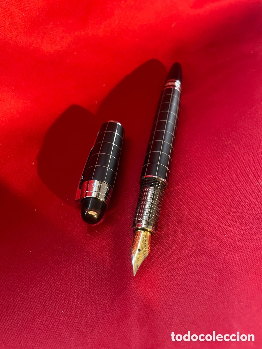 Plumas estilogr&aacute;ficas antiguas: Estilogr&aacute;fica MONTBLANC (r&eacute;plica) - Foto 2