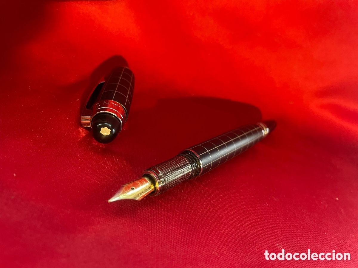 Plumas estilogr&aacute;ficas antiguas: Estilogr&aacute;fica MONTBLANC (r&eacute;plica) - Foto 3