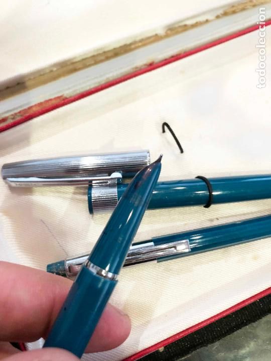 Plumas estilogr&aacute;ficas antiguas: CONJUNTO WATERMAN - Foto 2