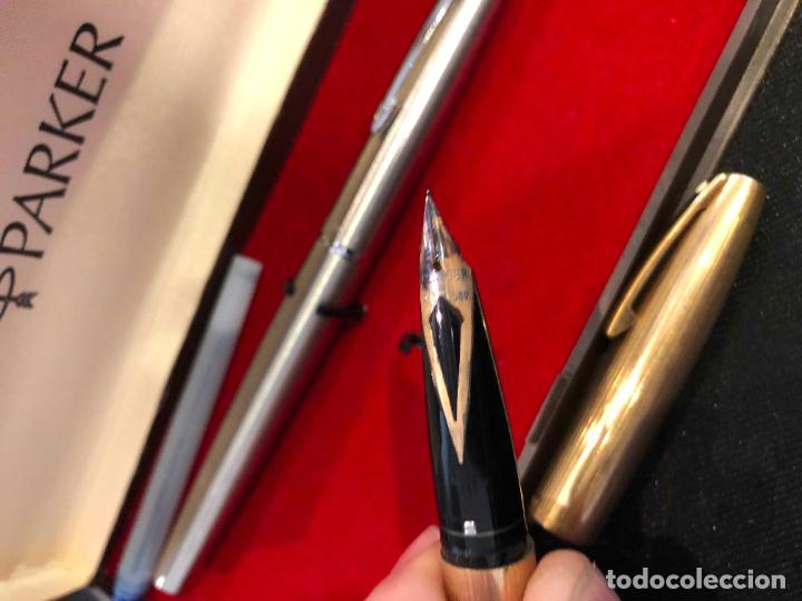 Plumas estilogr&aacute;ficas antiguas: CONJUNTO 2 PLUMAS UNA PARQUER Y OTRA SHEAFFER - Foto 4