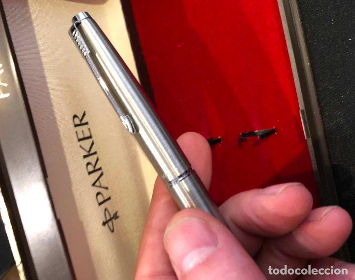 Plumas estilogr&aacute;ficas antiguas: CONJUNTO 2 PLUMAS UNA PARQUER Y OTRA SHEAFFER - Foto 8