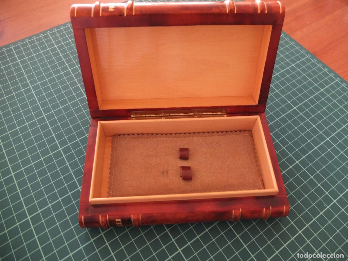 Plumas estilogr&aacute;ficas antiguas: Caja para Parker con forma de libro. - Foto 3