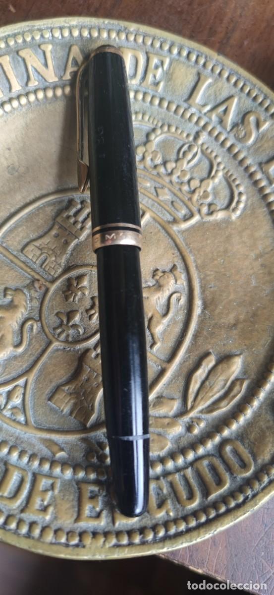 Plumas estilogr&aacute;ficas antiguas: MontBlanc 254. Grabada AEG - Foto 1