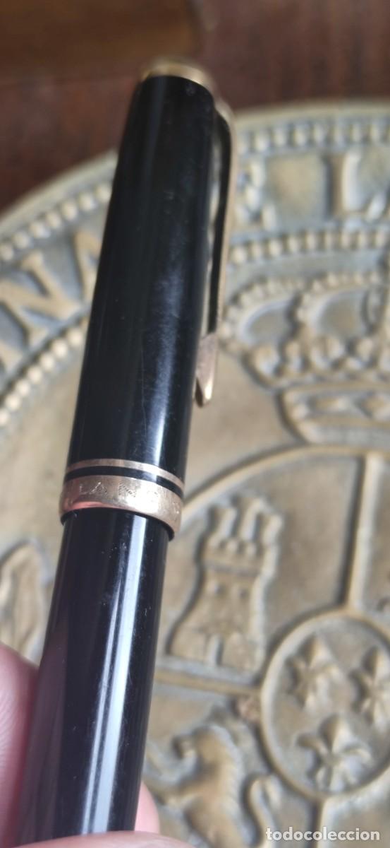 Plumas estilogr&aacute;ficas antiguas: MontBlanc 254. Grabada AEG - Foto 4