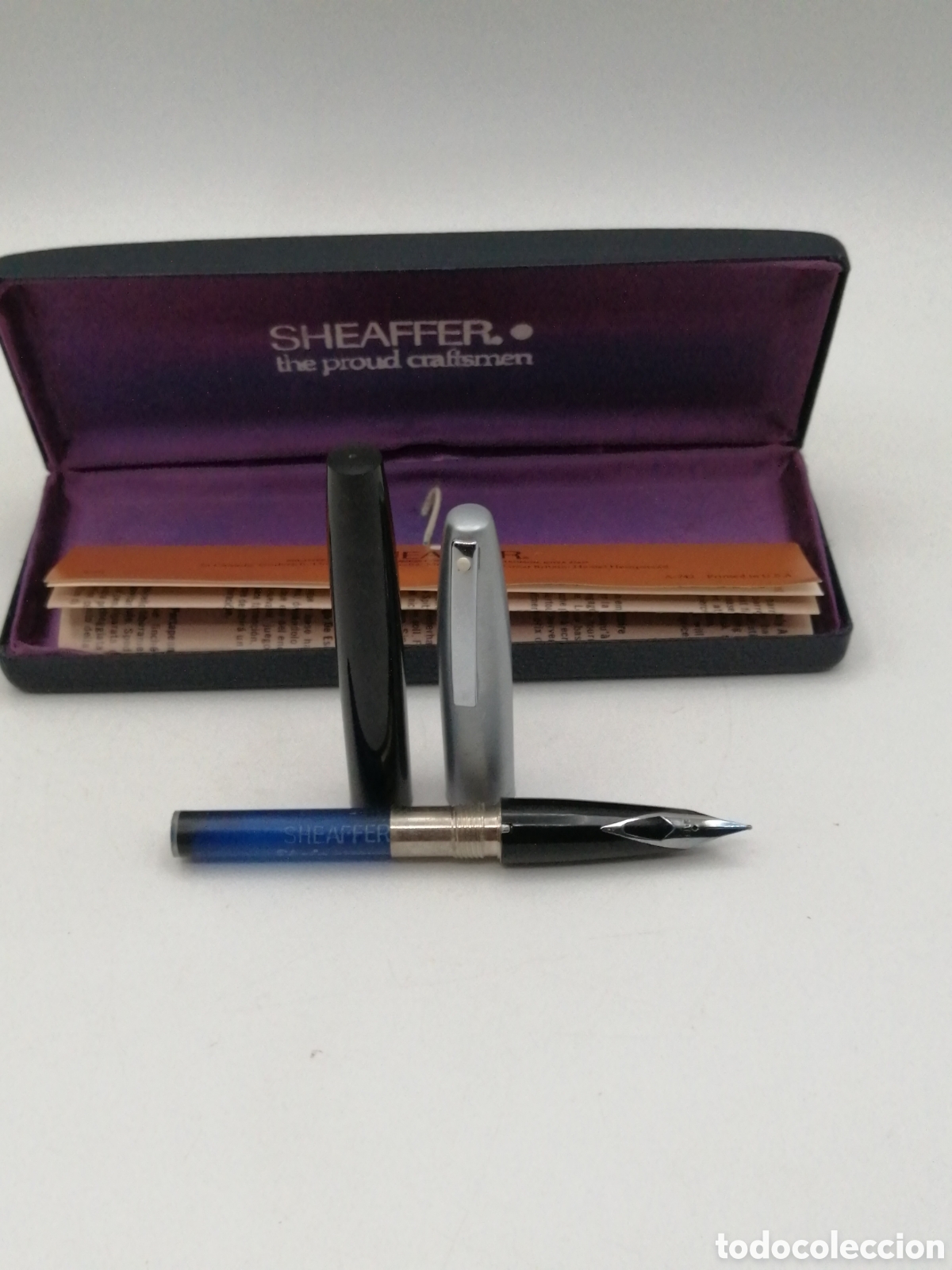 Plumas estilogr&aacute;ficas antiguas: Pluma estilogr&aacute;fica Sheaffer 440-medium - Foto 2